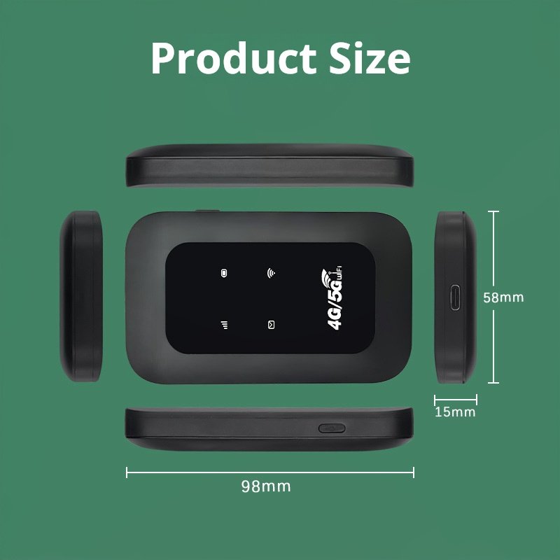 MF800 Black 4G Portable WIFI Mobile Car M-IFI Portable Pocket Router plug-in LTE